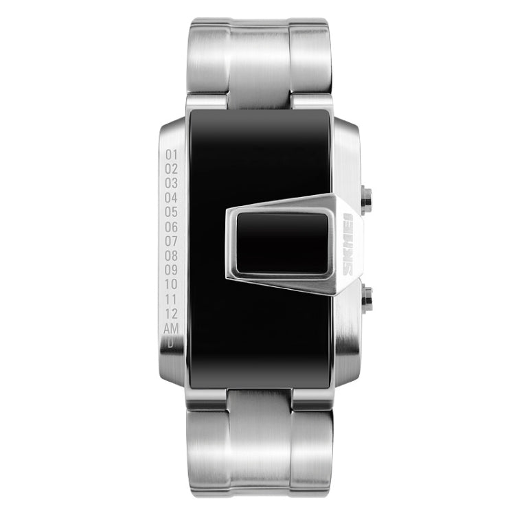 Digital Watch – 1179 Multifunctional Men Outdoor Sports Noctilucent Waterproof LED... Silver