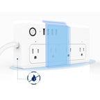 XS-A24 WiFi Smart Power Plug Socket Wireless Remote Control Timer Power Switch with USB Port, Compatible with Alexa and Google Home, Support iOS and Android, US Plug – TPU