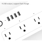 XS-A24 WiFi Smart Power Plug Socket Wireless Remote Control Timer Power Switch with USB Port, Compatible with Alexa and Google Home, Support iOS and Android, US Plug – TPU