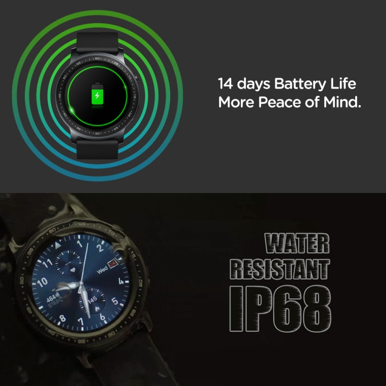 GR2 Smart Watch – 1.28" Screen, IP68 Waterproof, Blood Pressure Monitoring