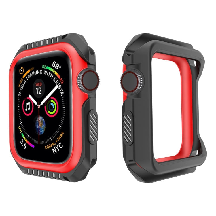 Protective Case – Shockproof For Apple Watch Series 3 2 1 42mm (Black Red) Black Red