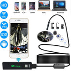 YPC110 8mm 2.0MP HD Camera WiFi Endoscope Snake Tube Inspection Camera with 8 LED, Waterproof IP68, Lens Diameter: 8mm, Length: 2m, Hard Line, 2m Hard Line 2m Hard Line