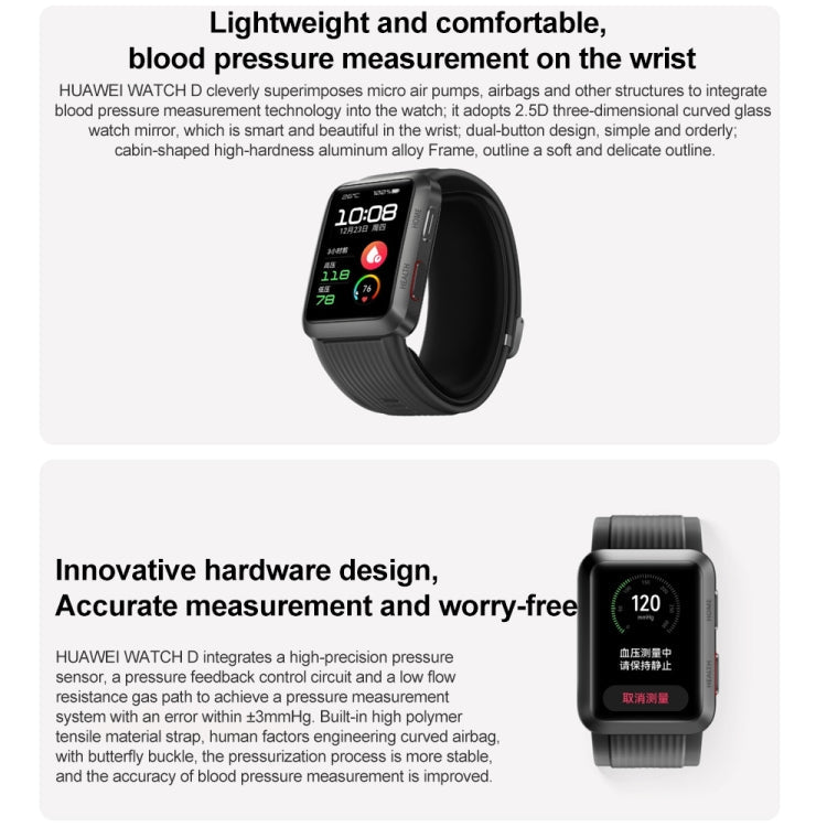 HUAWEI Watch – 1.64" Screen, ECG Monitoring, Blood Pressure Monitoring