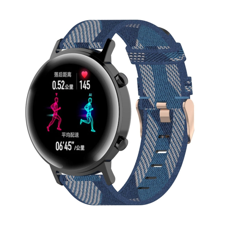Watch Band – Braided Nylon (20mm) Blue