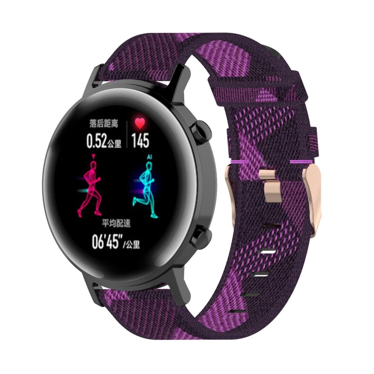 Watch Band – Braided Nylon (20mm) Purple