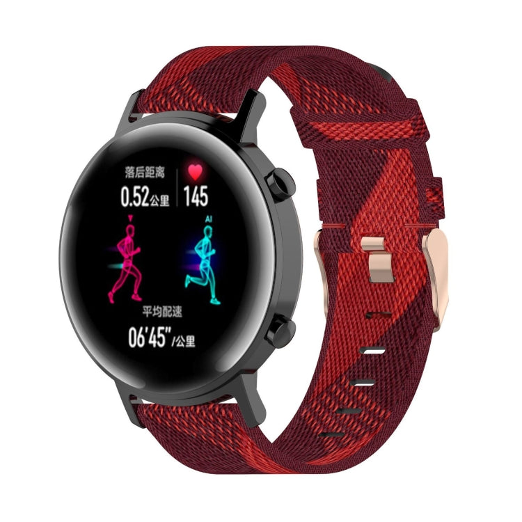 Watch Band – Braided Nylon (20mm) Red