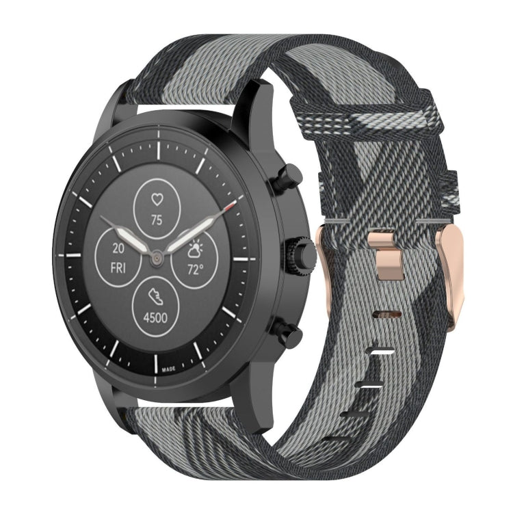 Watch Band – Braided Nylon (22mm) #2 Grey