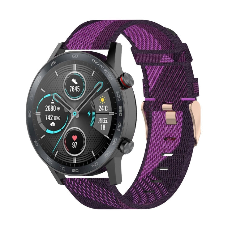 Watch Band – Braided Nylon (22mm) Purple