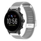22mm Metal Mesh Wrist Strap Watch Band for Fossil Gen 5 Carlyle / Gen 5 Julianna / Gen 5 Garrett / Gen 5 Carlyle HR Silver