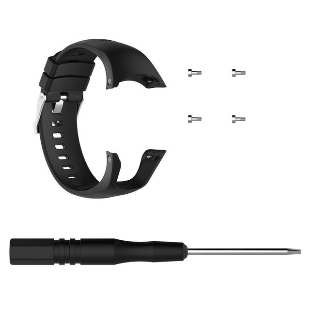 Silicone Watch Band for SUUNTO Trainer Wrist HR – Durable Build, Easy to Use