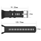 Silicone Watch Band for SUUNTO Trainer Wrist HR – Durable Build, Easy to Use