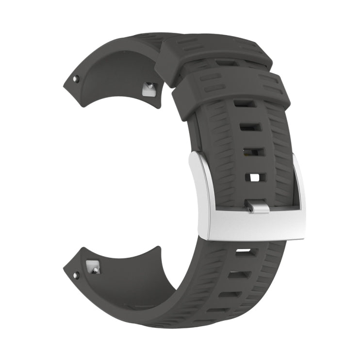 Silicone Watch Band for SUUNTO 9 – Durable Build, Easy to Use Grey