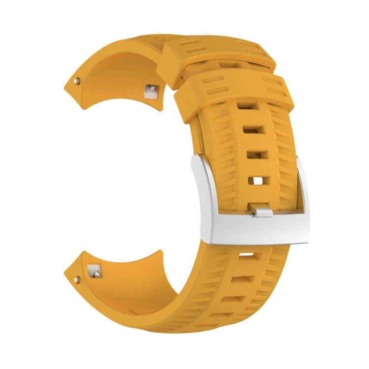 Silicone Watch Band for SUUNTO 9 – Durable Build, Easy to Use Yellow
