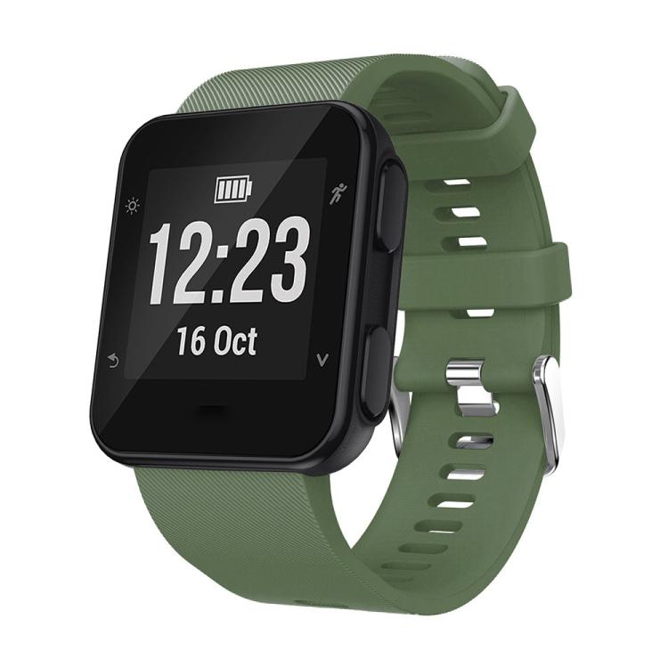Watch Band – Silicone (Garmin Forerunner 35) #2 For Garmin Forerunner 35 Dark Green