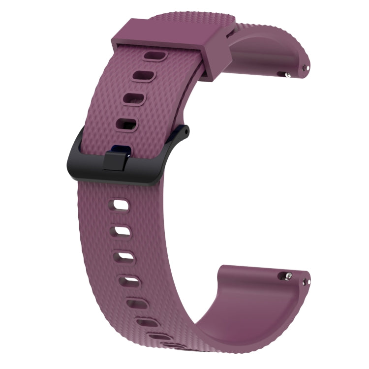 Silicone Sport Watch Band for Garmin Vivoactive 3 20mm Purple