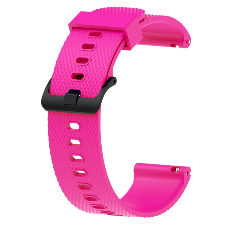 Silicone Sport Watch Band for Garmin Vivoactive 3 20mm – Durable Build, Easy to Use Rose Red