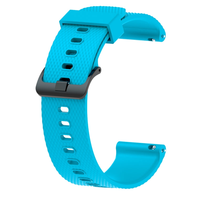Silicone Sport Watch Band for Garmin Vivoactive 3 20mm – Durable Build, Easy to Use Sky Blue