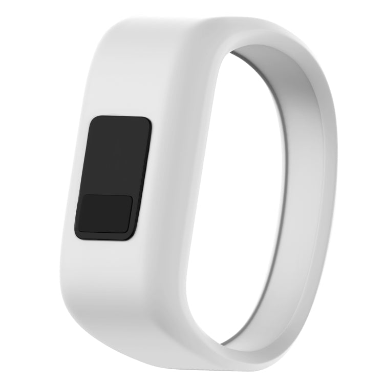 Silicone Sport Watch Band for Garmin Vivofit JR, Size: Large White