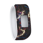 Colourful Feathers Pattern Silicone Sport Watch Band for Garmin Vivofit JR, Size: Small Yellow