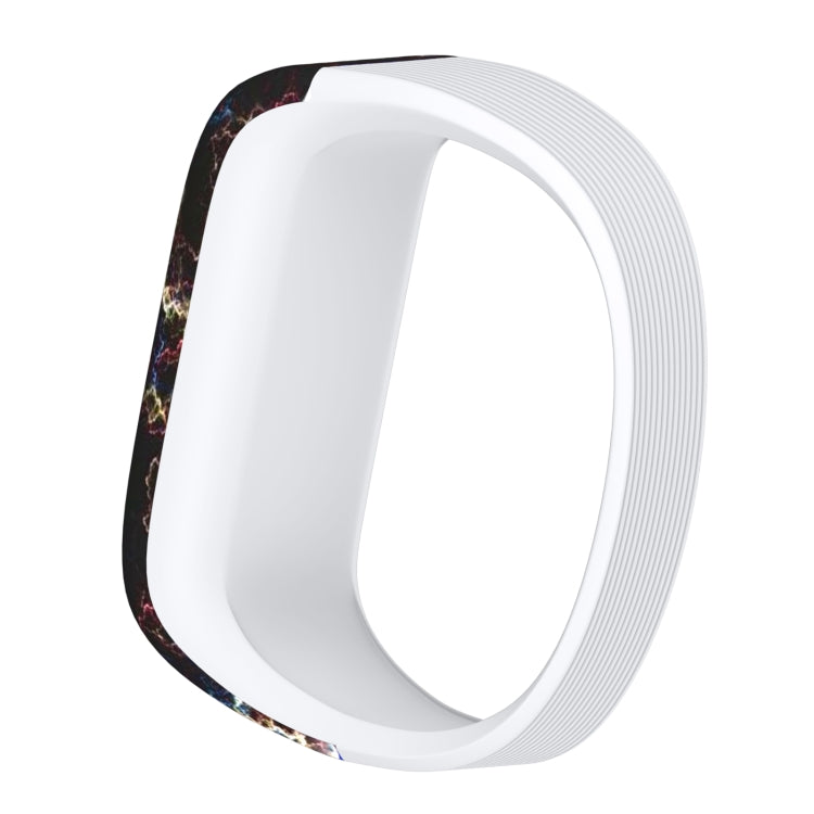 Colourful Feathers Pattern Silicone Sport Watch Band for Garmin Vivofit JR, Size: Small