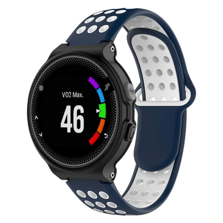 Watch Band – Silicone (Garmin Forerunner 220) White Blue