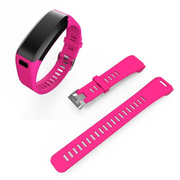 Silicone Sport Watch Band for Garmin Vivosmart HR Rose Red