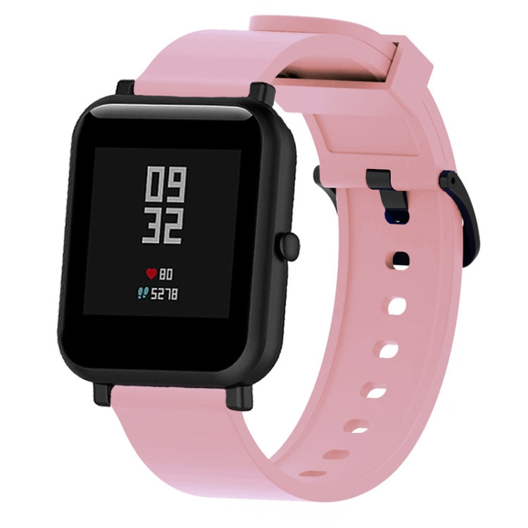 Silicone Glossy Sport Watch Band for Huami Amazfit Bip Lite Version 20mm Pink