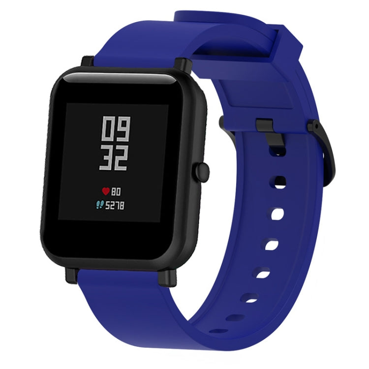 Silicone Glossy Sport Watch Band for Huami Amazfit Bip Lite Version 20mm Blue