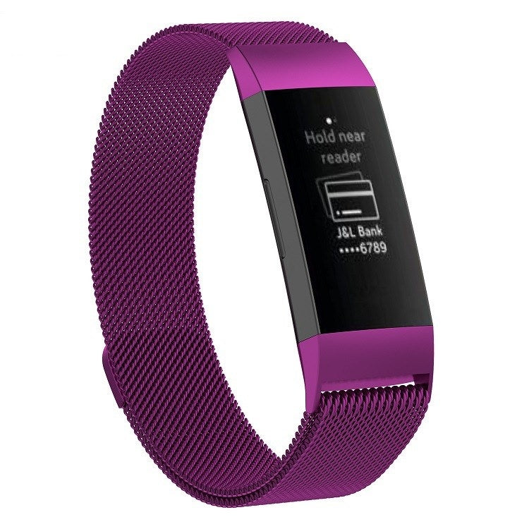 Watch Band – Stainless Steel (Size:Small) Dark Purple