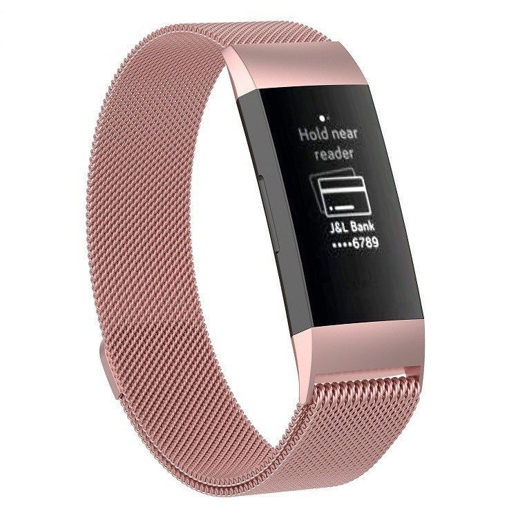Watch Band – Stainless Steel (Size:Small) Pink