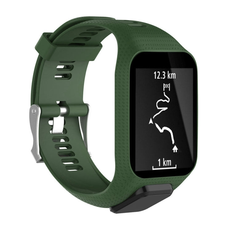 Watch Band – Silicone (Tomtom Runner 2) Army Green