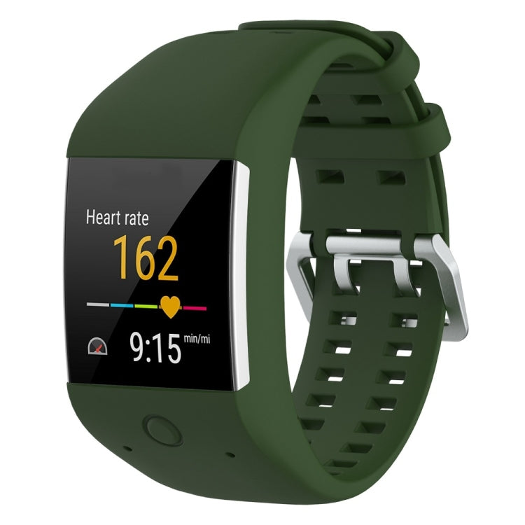 Watch Band – Silicone (POLAR M600) Army Green