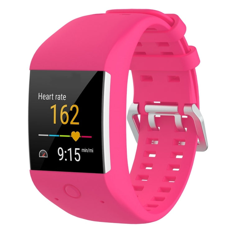 Watch Band – Silicone (POLAR M600) Rose Red