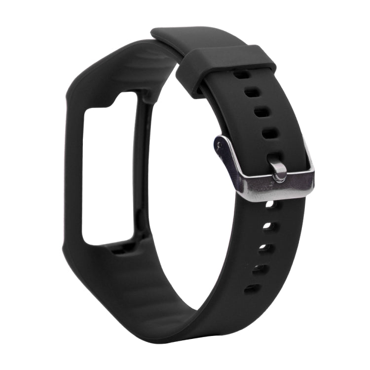 Silicone Sport Watch Band for POLAR A360 / A370 – Durable Build, Easy to Use Black