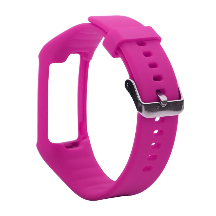 Silicone Sport Watch Band for POLAR A360 / A370 – Durable Build, Easy to Use Rose Red