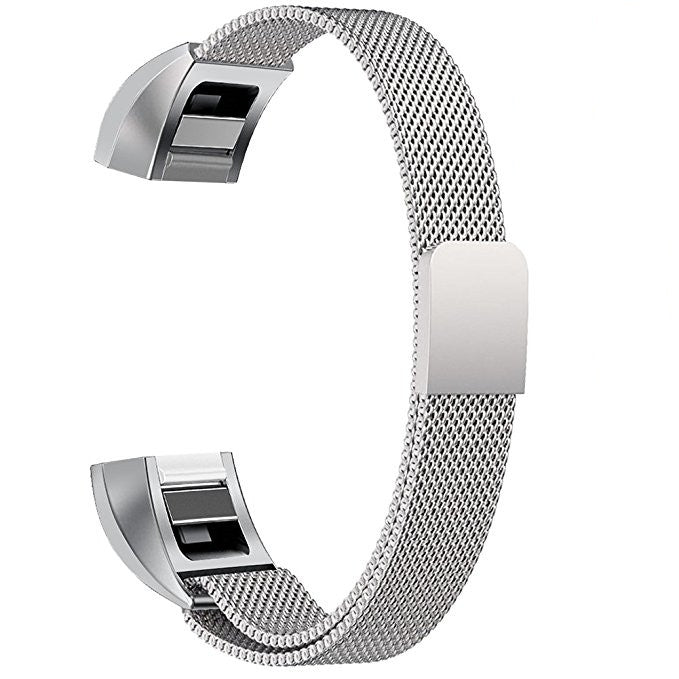 Stainless Steel Magnet Watch Band for FITBIT Alta,Size:Small,130-170mm – Durable Build, Easy to Use Silver