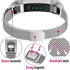 Stainless Steel Magnet Watch Band for FITBIT Alta,Size: Large, 170-236mm – Durable Build, Easy to Use
