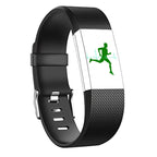 Square Pattern Adjustable Sport Watch Band for FITBIT Charge 2, Size:... (Black) #2