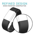 Square Pattern Adjustable Sport Watch Band for FITBIT Charge 2, Size:... (Black) #2