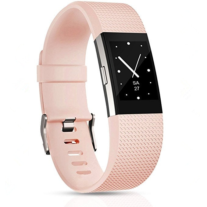 Square Pattern Adjustable Sport Watch Band for FITBIT Charge 2, Size:... (Black) #2