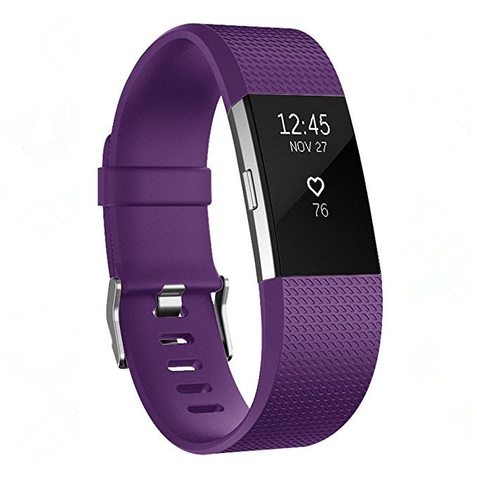Square Pattern Adjustable Sport Watch Band for FITBIT Charge 2, Size:... (Black) #2