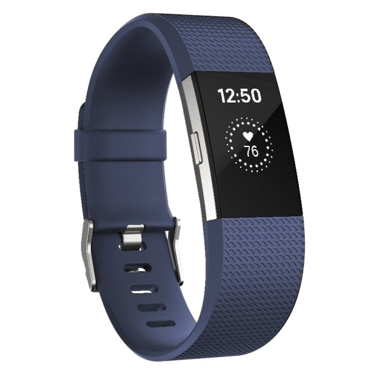Square Pattern Adjustable Sport Watch Band for FITBIT Charge 2, Size:... (Black) L, Aqua Blue Aqua Blue