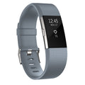 Square Pattern Adjustable Sport Watch Band for FITBIT Charge 2, Size:... (Black) L, Grey Grey