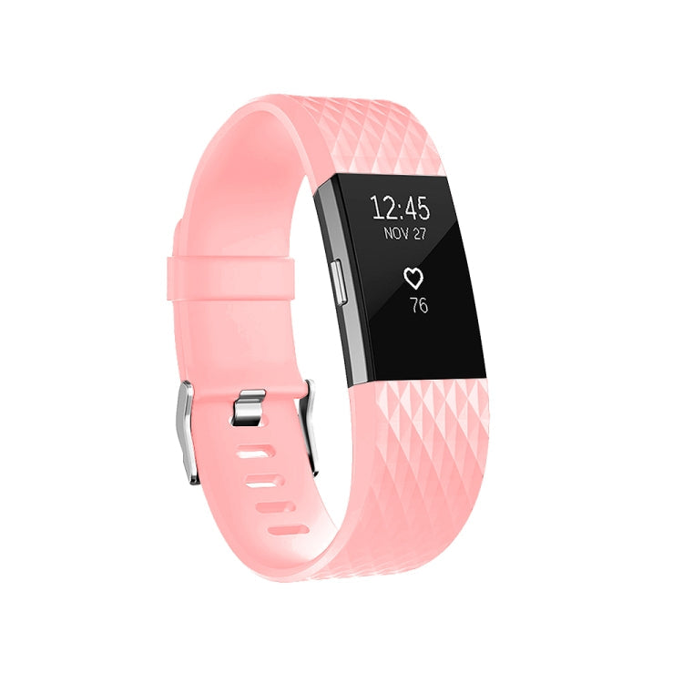 Diamond Pattern Adjustable Sport Watch Band for FITBIT Charge 2, Size:...
