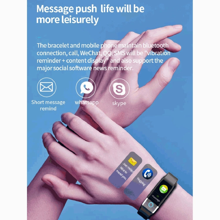 X1 Watch Band – 1.08" Screen, IP67 Waterproof, Blood Pressure Monitoring