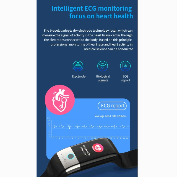 X1 Watch Band – 1.08" Screen, IP67 Waterproof, Blood Pressure Monitoring
