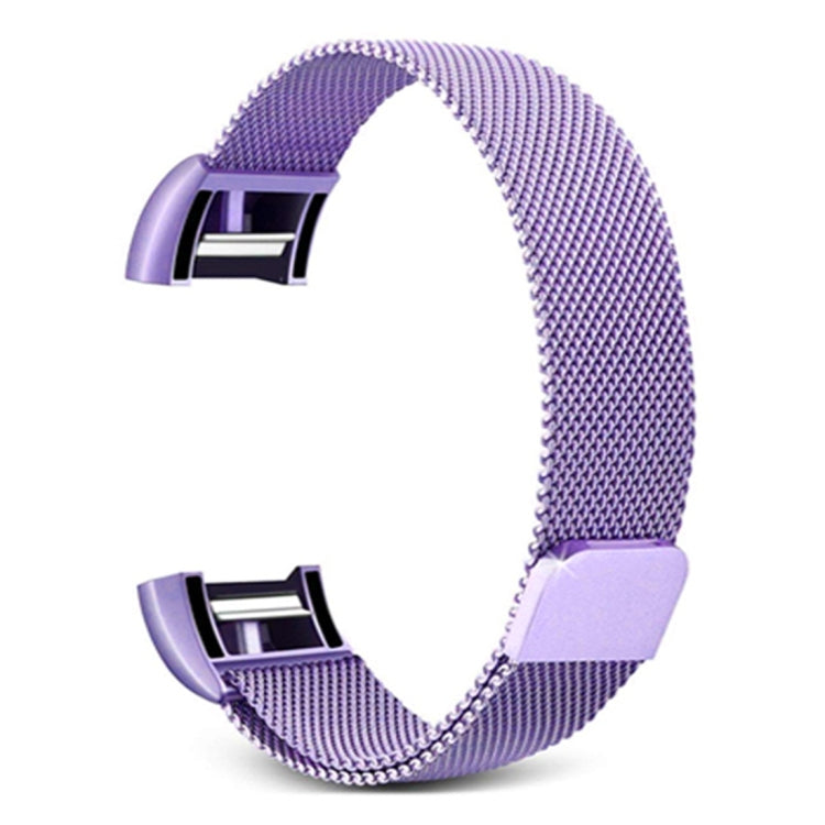 Smart Watch Stainless Steel Watch Band for FITBIT Charge 2, Size: L, Size: L Size: L Light Purple