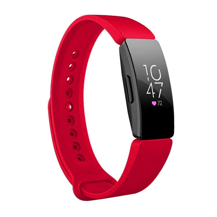 Smart Watch Snap Fastener Watch Band for Fitbit Inspire HR Red