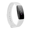 Smart Watch Snap Fastener Watch Band for Fitbit Inspire HR White