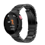 Universal Smart Watch Three Steel Strips Watch Band for Garmin Forerunner 220 / 230 / 235 / 630 / 620 / 735 Black
